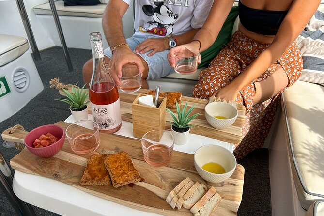 1h Boat Trip + 2h Dockside Local Wine & Food Tasting - Meeting Point at Yellow Boat Mogan in La Playa de Mogán