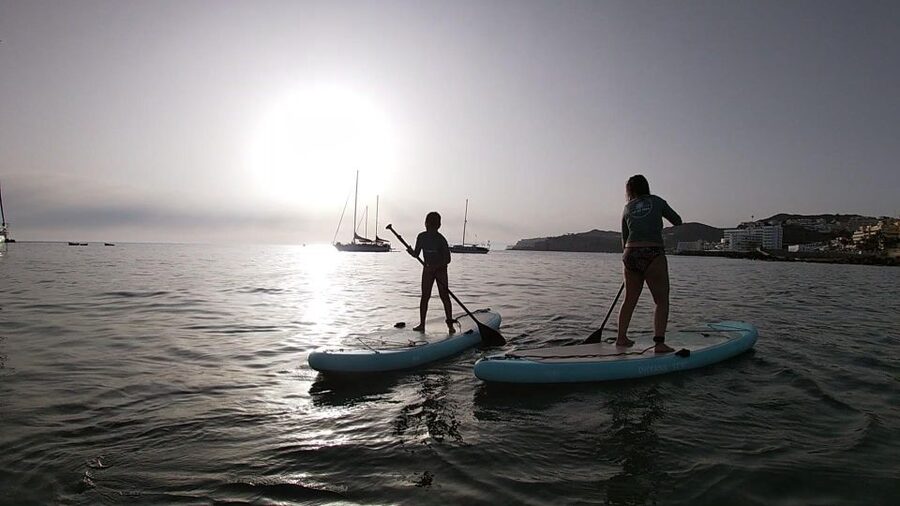 2h Sunset Paddle Board Session in Gran Canaria - Learning to stand, balance, and paddle without getting stressed