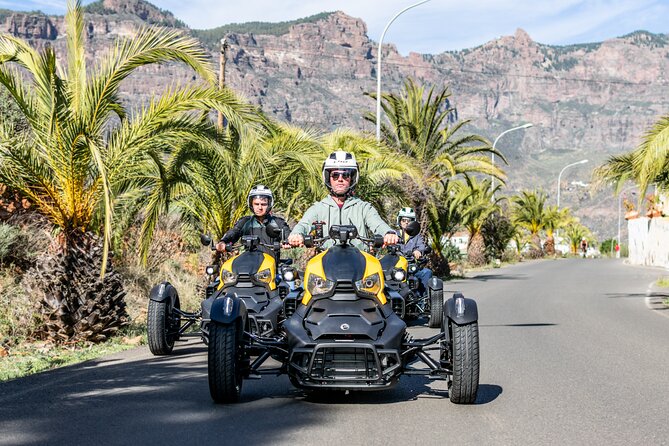 3 Wheel Motorcycle like Quad/Buggy Tour Gran Canaria (Maspalomas) - Stop 3: Playa de Amadores, sea breeze and ocean view reward