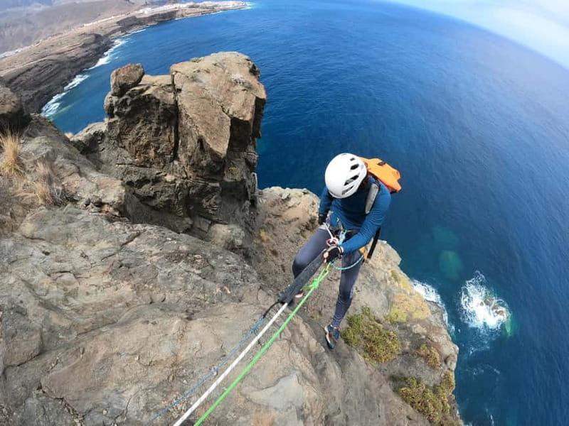 Agaete: Gran Canaria Coasteering. Marine Ferrata and Zipline - Sea-Side Climbing and the Chain Pass Section