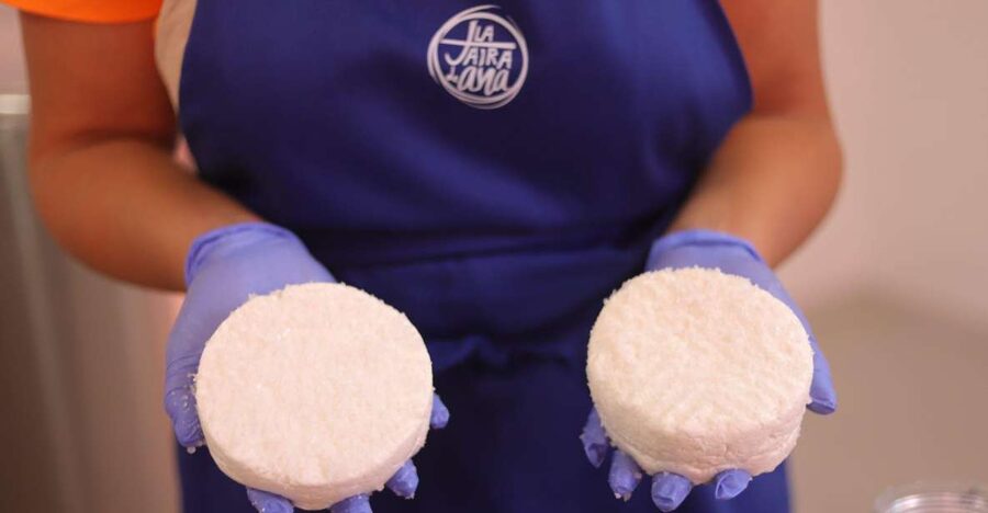 Aguïmes : Cheese Making Workshop at la Jaira de Ana - Aguïmes goat-milk cheese workshop: the real point of the experience