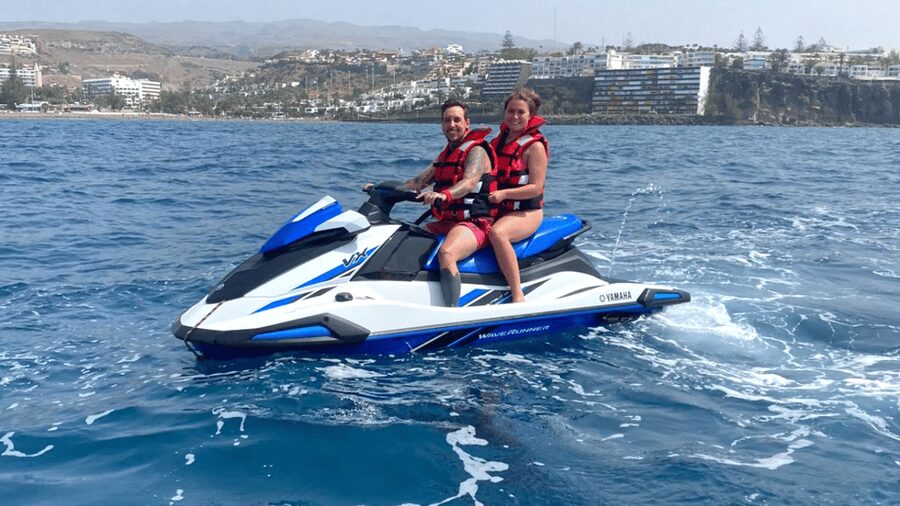 From Playa del Inglés: Guided Jet Ski Tour & Hotel Transfers - Coastal Sights You See at Speed, Cliffs, Caves, and Golden Sand Views