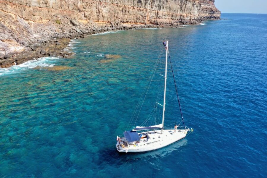 From Puerto de Mogán: Sailboat Trip with Food and Drinks - Snorkeling on the South Coast Coves: What You Should Expect