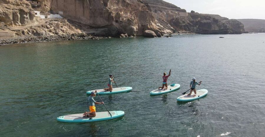 Gran Canaria : 2h Stand Up Paddle board lessons - From meet-up to first stands: how the 2 hours actually play out