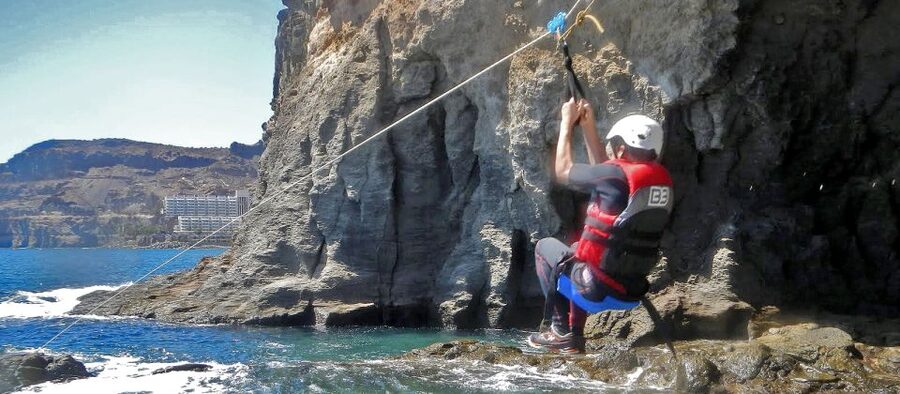 Gran Canaria: Adrenaline-Filled Coasteering Experience - Rock jumping from different heights, with control built in
