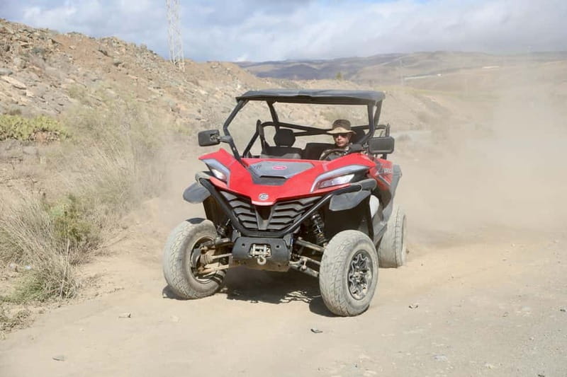 GRAN CANARIA: BUGGY TOUR -AFTERNOON SUNSET TOUR 1 HOUR 45MIN - The drive plan: Maspalomas direction, then Fataga and Ayagüeres