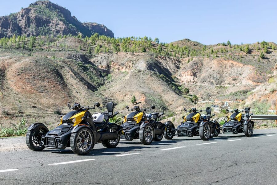 Gran Canaria: Can-Am Ryker 3-Wheel Motorcycle / Buggy / Quad - Route Choice: Mountain Roads to Fataga (9:00)