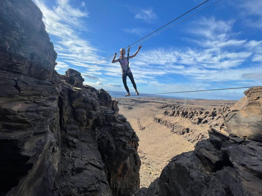 Gran Canaria: Cliff Climbing Via Ferrata Trip by Maspalomas - The highest swing in Gran Canaria: bonus adrenaline after you earn it