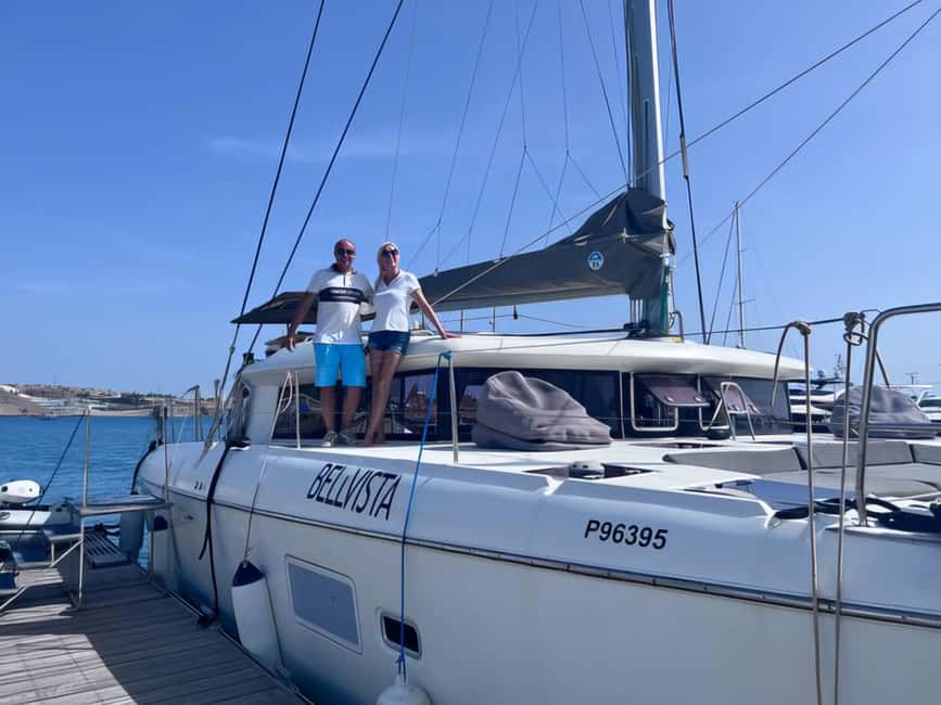 Gran Canaria: Private 3-5hour all-inclusive Catamaran Cruise - Setting off from Pasito Blanco, pickup, and your first moments on board