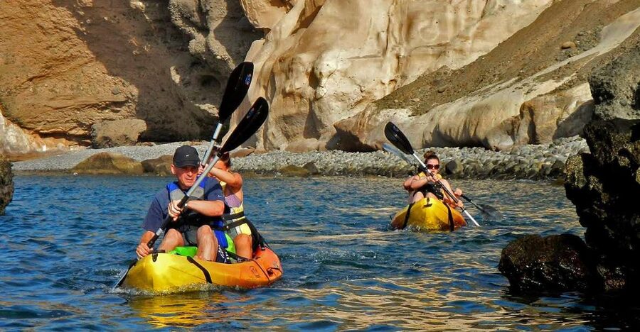 Gran Canaria: South Coast Guided Kayaking Trip - Gliding toward Los Militares: the culture stop that breaks up the paddle