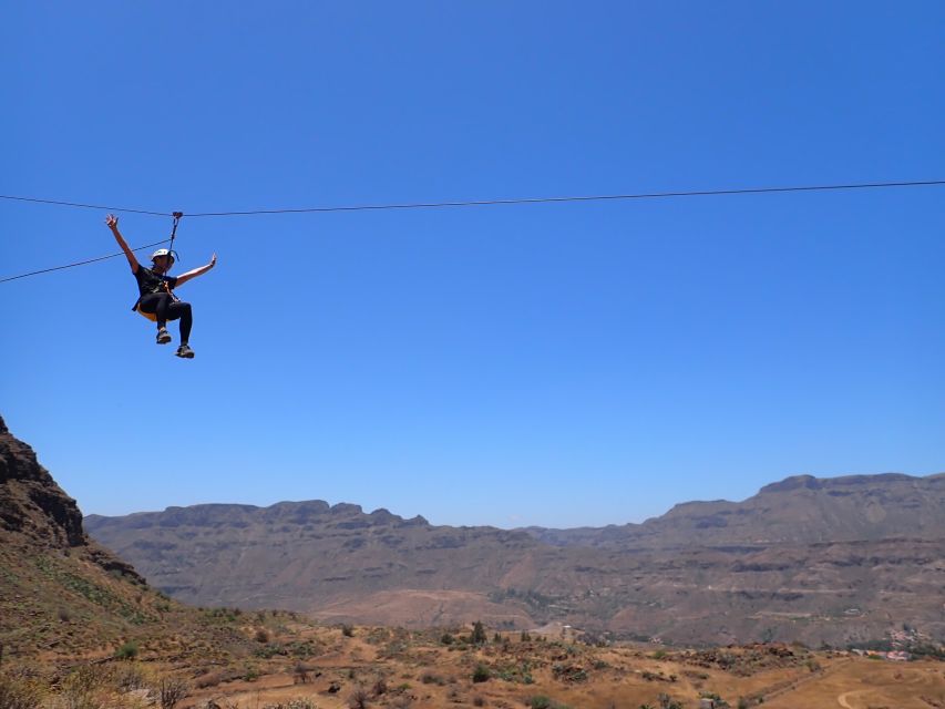 Gran Canaria: Zipline and Mountaineering Tour - Climbing wall stage: beginner technique over showmanship