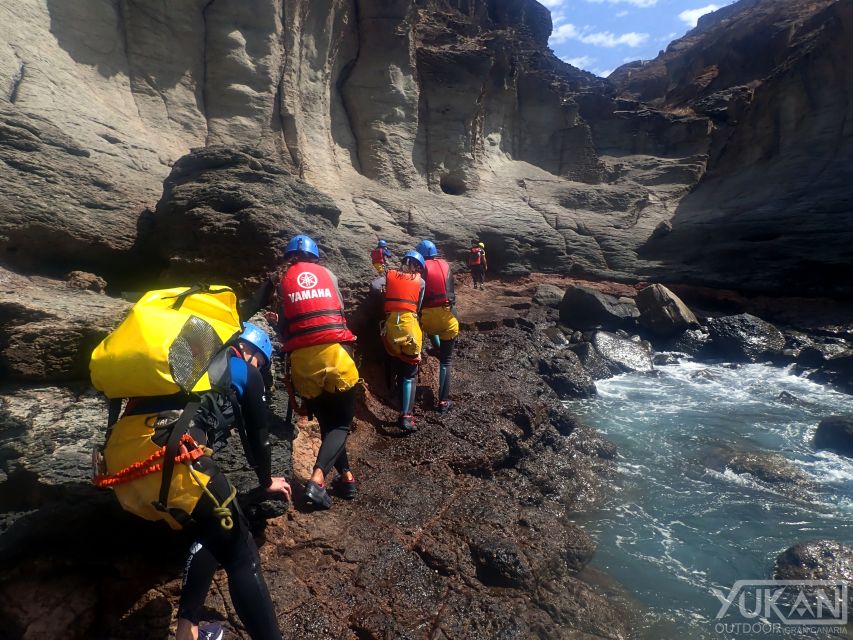 Las Palmas: Coastering, Via Ferrata, Water Jumping & Snorkel - Cliff jumps plus snorkeling: how the water time fits in