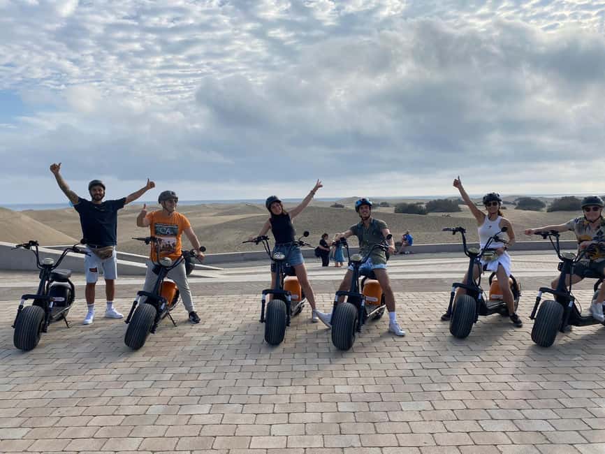 Maspalomas: 2-Seater Chopper E-Scooter Rental - Key highlights at a glance