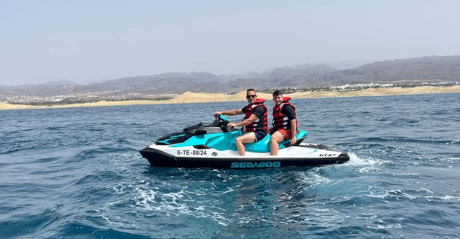 Maspalomas: Jet Ski Tour with Hotel Transfer - Freedom on the jet ski: how pace works in a small group