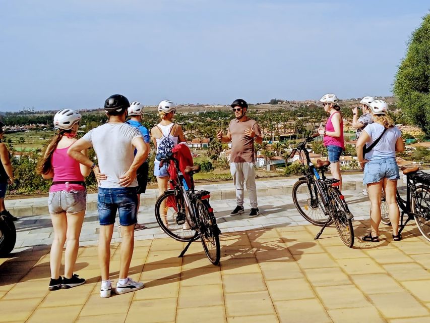 Maspalomas: Southern Coast E-Bike Tour Option Tapas Tasting - La Charca lagoon: birdwatching by the protected wetland