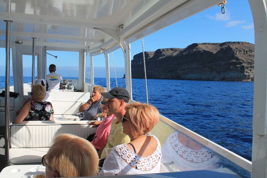 Puerto de Mogan: Boat and Snorkeling Trip - What Lunch Feels Like: Potatoes, Mojo, Omelette, and Fruit