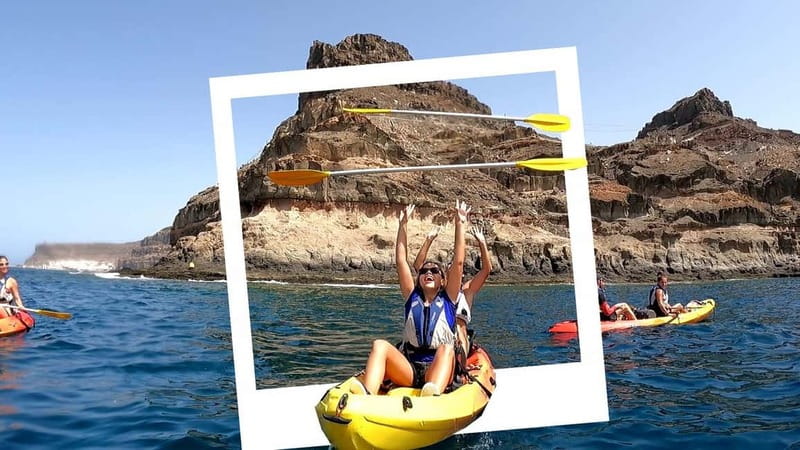 Puerto Mogán: Guided Adventure Kayak Tour in Caves & Snorkel - Caves, Cliff Jumps, and the Moment the Coast Changes