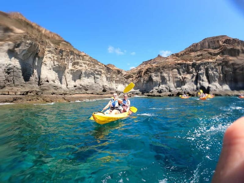 Puerto Mogán: Guided Adventure Kayak Tour in Caves & Snorkel - Snorkeling on Volcanic Reefs From a Wild Beach Stop