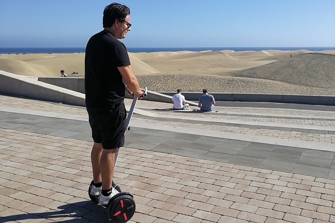 Segway Experience 1 hour Sightseeing Tour : Visit Maspalomas Dunes, Playa Ingles - Stop 1: Paseo Costa Canaria promenade, golden dunes views and ocean air
